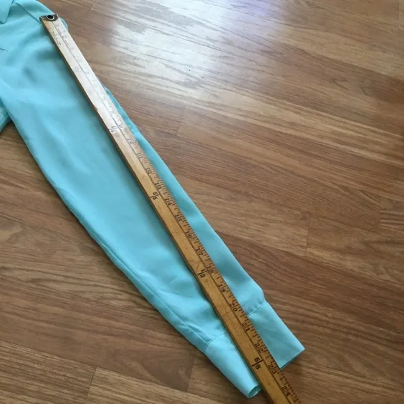 Express Mint  Green The Portofino Shirt Long Sleeves EUC - Picture 10 of 11